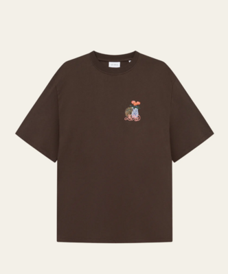 Camiseta Cole Table ajuste holgado marrón pizarra